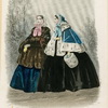 Женская мода мода, журнал Modes Parisiennes, 1857 г.