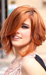 Модные прически на средние волосы с зоной разной длины