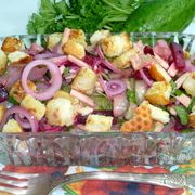 Салат с сельдью, маринованным луком и сухариками. Новый, яркий, незабываемый вкус.