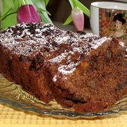 Шоколадно-миндальный кекс с имбирем