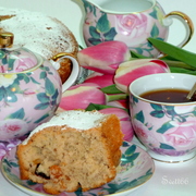 Ароматный кекс с орехами и изюмом из серии быстрой выпечкиа