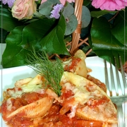 Конкильони фаршированные или  ракушки по-новоорлеански (вариант, адаптированный к нашим магазинам)