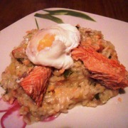 Ризотто с копчёной рыбой