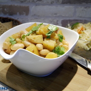 Картофельное жаркое с фасолью