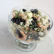 Салат с цветной капустой и креветками