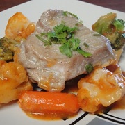 Рыба запечёная с овощами ! ! !