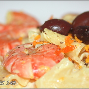 Мальтальяти с креветками в сливочно-цитрусовом соусе. Для Маши.