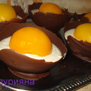 Десерт " Страусиные яйца "