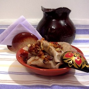 Вареники с фасолью и печенкой «Тиха украинская ночь».  