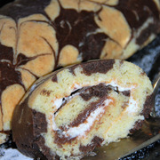 Бисквитный рулет "Фейерверк"