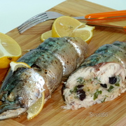 Скумбрия фаршированная, невероятно вкусная