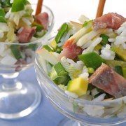 Салат с сельдью а ля Табаков.