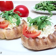 Булочки из блинного теста (Поповеры) с начинкой, как идея для завтрака