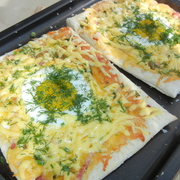 Яичница на слоёном тесте к завтраку «Если романтический ужин удался» (Викуше(passion1963) к юбилею)