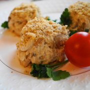 Салат с кальмарами и шампиньонами