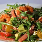 Салат "Дружба народов" с пармезаном и соусом Терияки