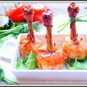 Куриные голени а-ля «Чупа-чупс». Куриные ножки в кисло-сладком маринаде.