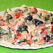 Хлебный салат "Нотка Италии" ФМ "Ужин за 150 рублей!"