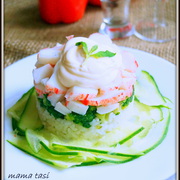 Салат с рисом и брокколи