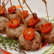 Тефтели запеченные с помидорками Черри Тест-драйв VITEK