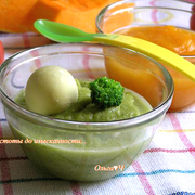 Пюре из брокколи с желтком и яблочно-тыквенное пюре для самых маленьких - Идеальный обед за 60 мин