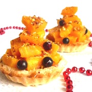 Тарталетки с карамелизированной тыквой 