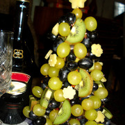 Новогодняя фруктовая ёлка