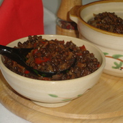 Чечевица с  сушеными   томатами