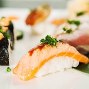 Нигири из Брюшка Лосося Aburi Style