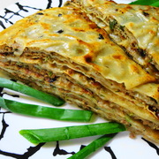 Китайские слоеные лепешки с мясом