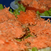 Закуска из моркови с чесноком в двух вариантах