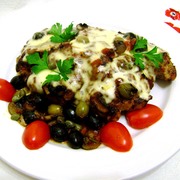 Свинина пиццайола. Maiale aiia pizzaiola.