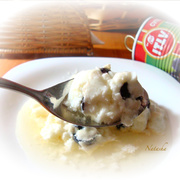 Омлет белковый с маслинами.