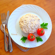 Куриное суфле на завтрак из СВЧ за 10 минут.