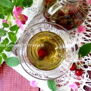 Летний чай с черешней, корицей и мятой