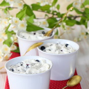 Десерт "Снежная черника" 