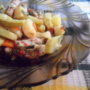 Овощное рагу со свининой "Прованс" в мультиварке