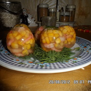 Заливное "Яйца фаберже" с креветками