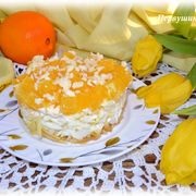 Салат из сыра с апельсинами