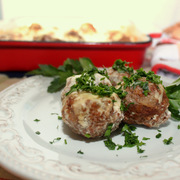 Тефтели с кабачками в сметанно-горчичном соусе 