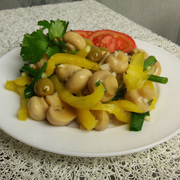 Салат из маринованных грибов шампиньонов с оливками. Видео