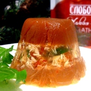 Заливное из курицы "Калейдоскоп"