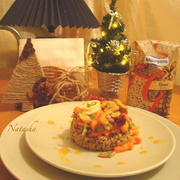 Морепродукты с овощами и киноа