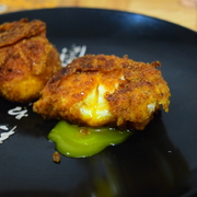 Яйца пашот в панировке. Видео