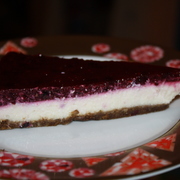 Творожно-яодный чизкейк на финиковой подушке