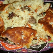 Плов в тесте в чугунке