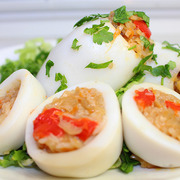 Кальмары фаршированные. Постное блюдо. Видео