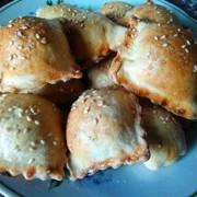 Шоколадные подушечки из слоёного теста