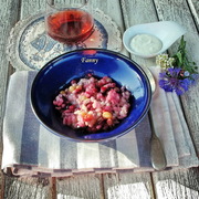 Перловая каша с черной смородиной и изюмом - Herren-und Damen-Brei