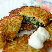 Драники с папоротником